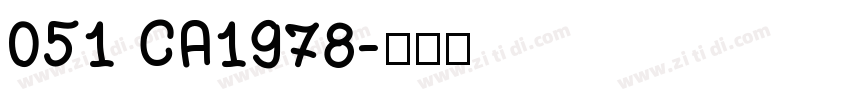 051 CA1978字体转换